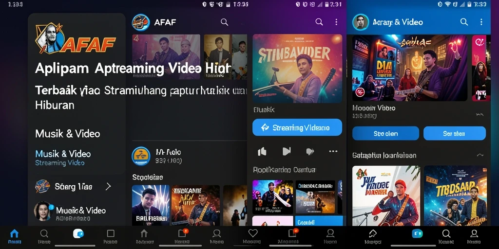 Antarmuka AFAF yang menarik dan mudah digunakan untuk streaming video.