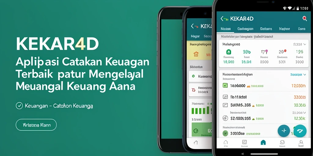 Antarmuka pengguna <strong>KEKAR4D</strong> yang sederhana dan intuitif untuk Catatan Keuangan.